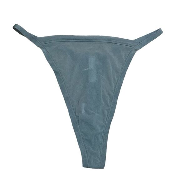 NWT SKIMS Summer Mesh String Thong In Arctic Blue Sheer Thong - Picture 2 of 4